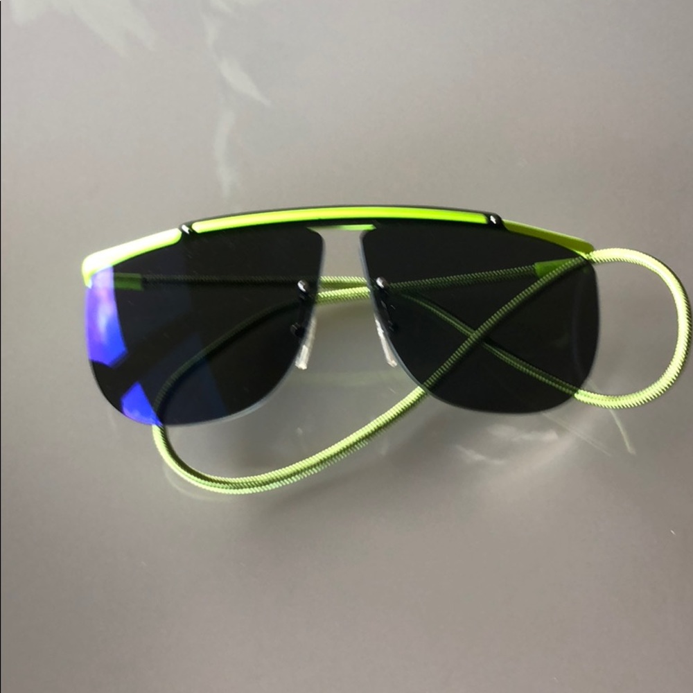 Authentic Louis Vuitton neon green sunglasses